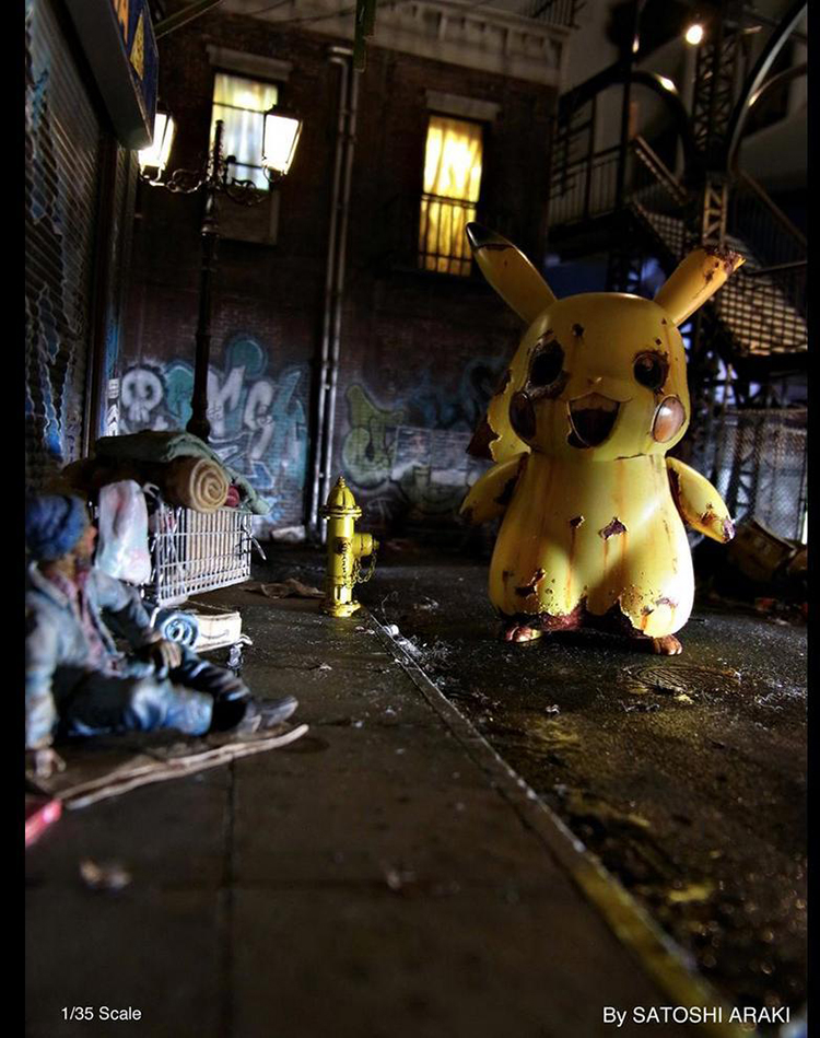 Satoshi Araki Diorama Pikachu