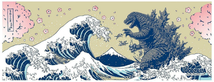 godzilla ukiyoe