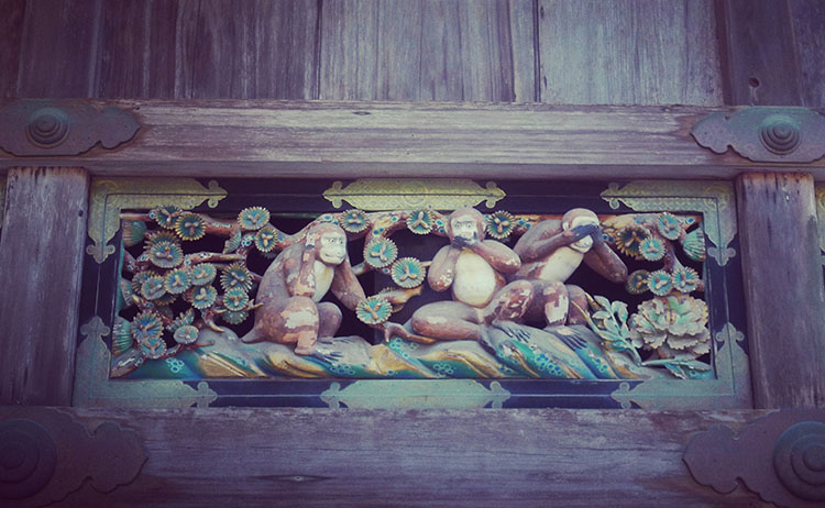 le tre scimmie di Nikko